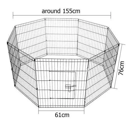 155cm Pet Play Pen (76cm High)