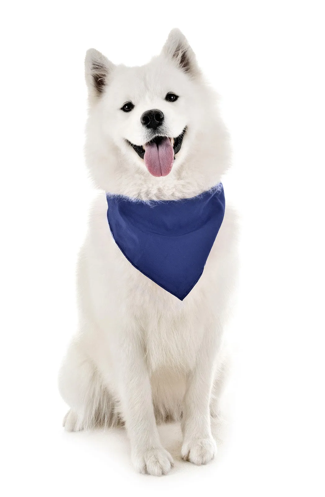 18 Pack Regular Size Polyester Dog Bandanas Solid Colors
