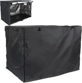 24-42 Inches Dog Crate, Cloth Pet Kennel, Privacy Dog Crate, Dog Kennel, Fit for Wire Dog Crate, Waterproof Fabric with Double Door, Black