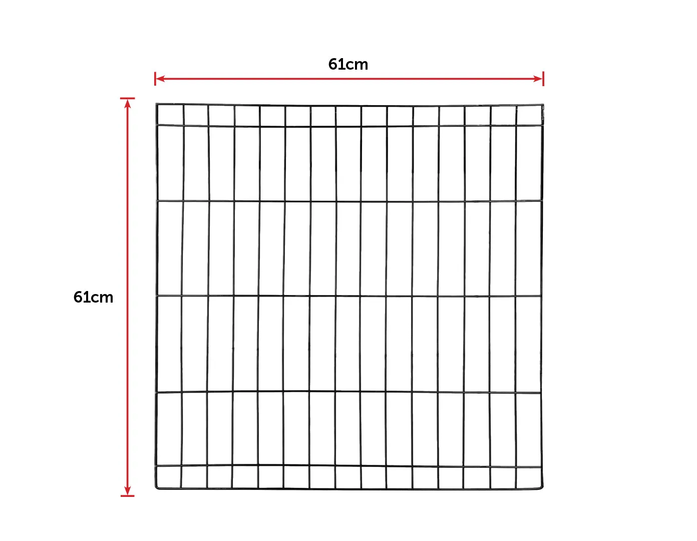 24" Black Powder-Coated Steel Pet Playpen, 8 Panels