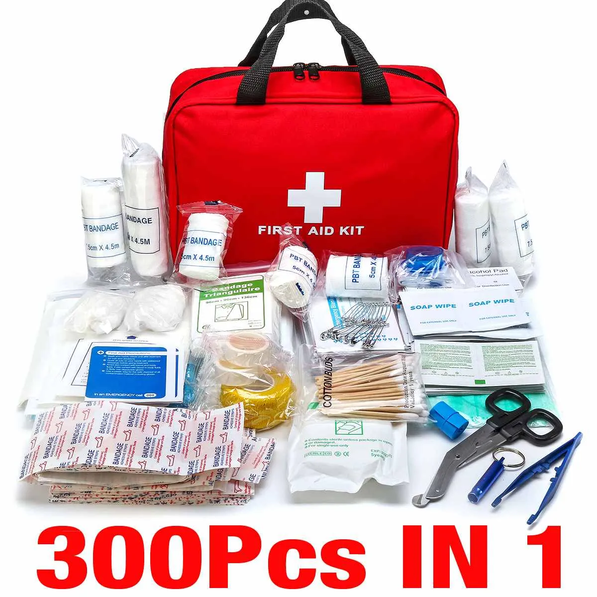 300Pcs Portable First Aid Kit