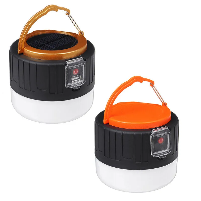450W USB Rechargeable Solar LED Camping Light - Tent Lamp, Bulb Lantern, Flashlight