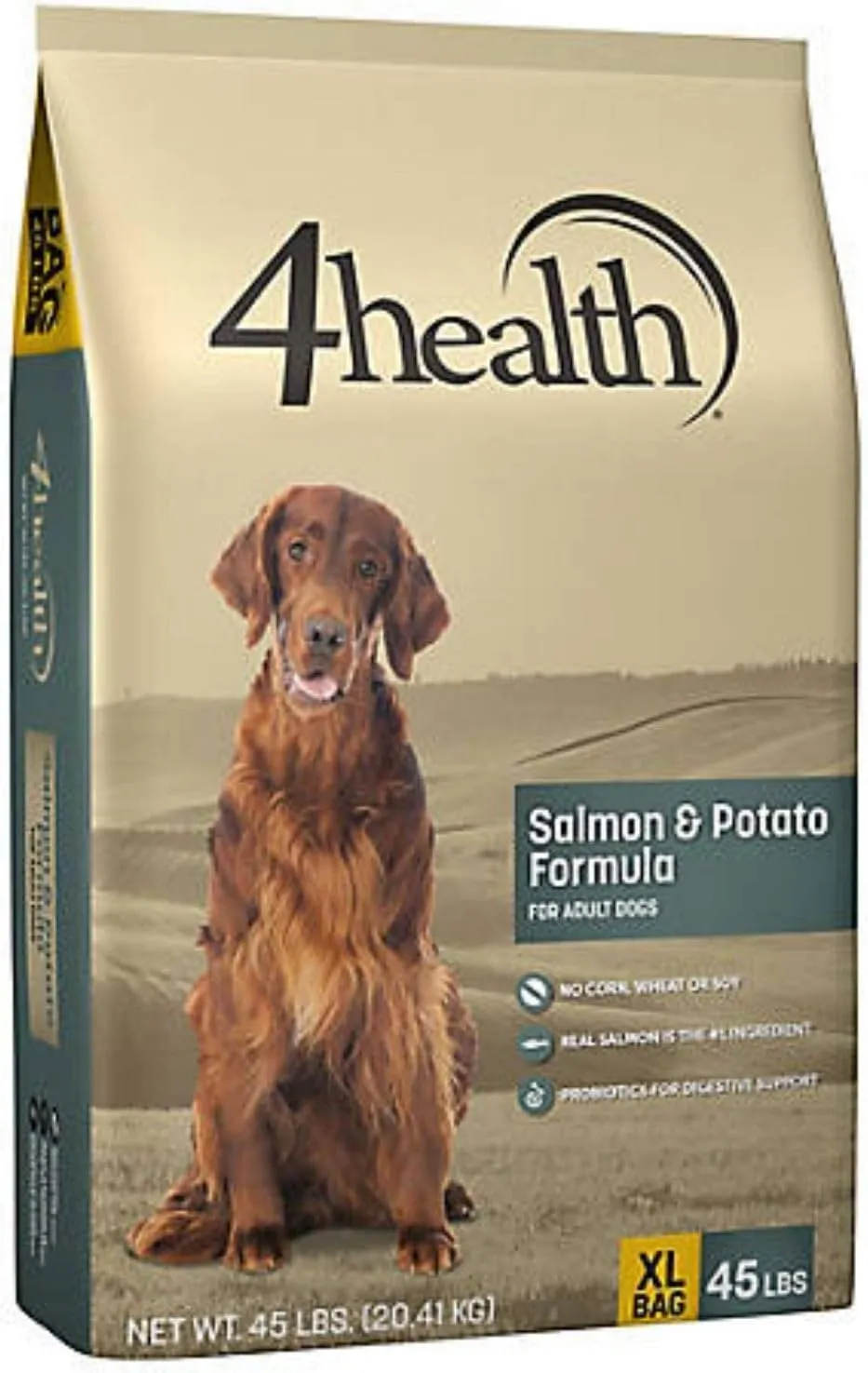 4health Salmon & Potato Formula Adult Dog Food | Modulate The Immune System of Canines, 45 Lb