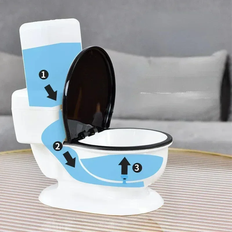 600 Ml Cat Spoof Toilet Water Dispenser Shape Drinking