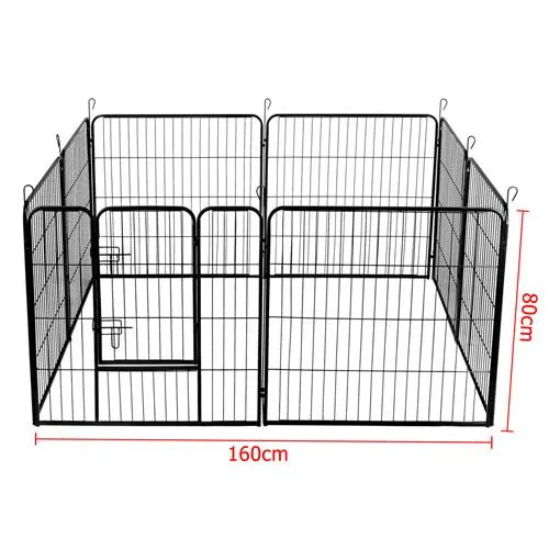 8 Panel Steel Dog Enclosure (80cm High)