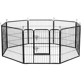 8 Panel Steel Dog Enclosure (80cm High)