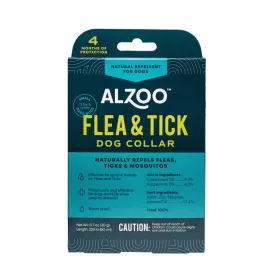Alzoo Natural Repellent Flea and Tick Collar for Dogs