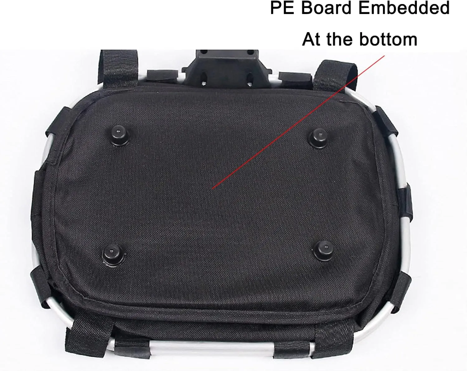 Bicycle Basket Mount, Bike Basket Front, Bike Basket Removable Quick Release and Easy to Install Detachable Cycling Bag for Pet Shopping Commuter Camping