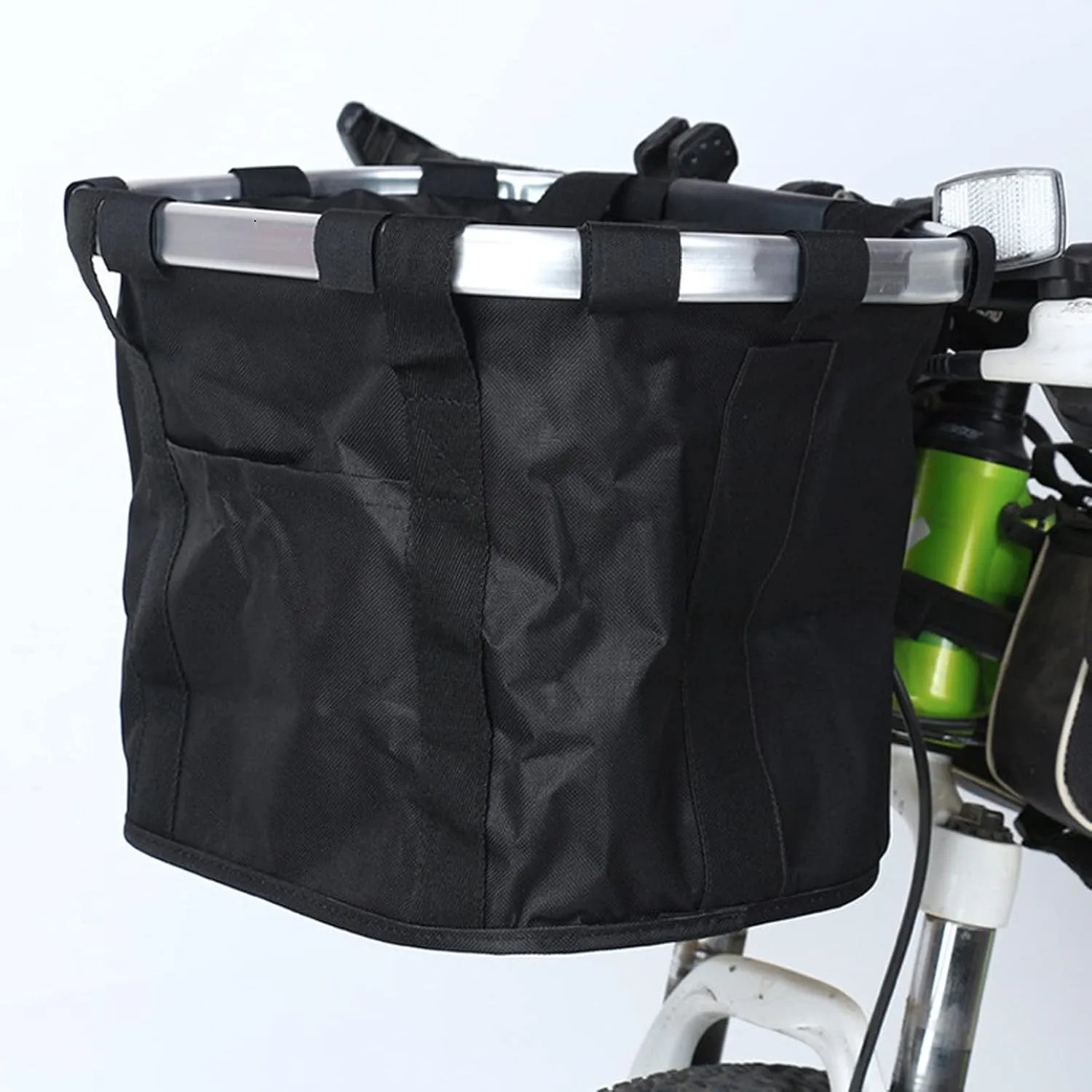 Bicycle Basket Mount, Bike Basket Front, Bike Basket Removable Quick Release and Easy to Install Detachable Cycling Bag for Pet Shopping Commuter Camping
