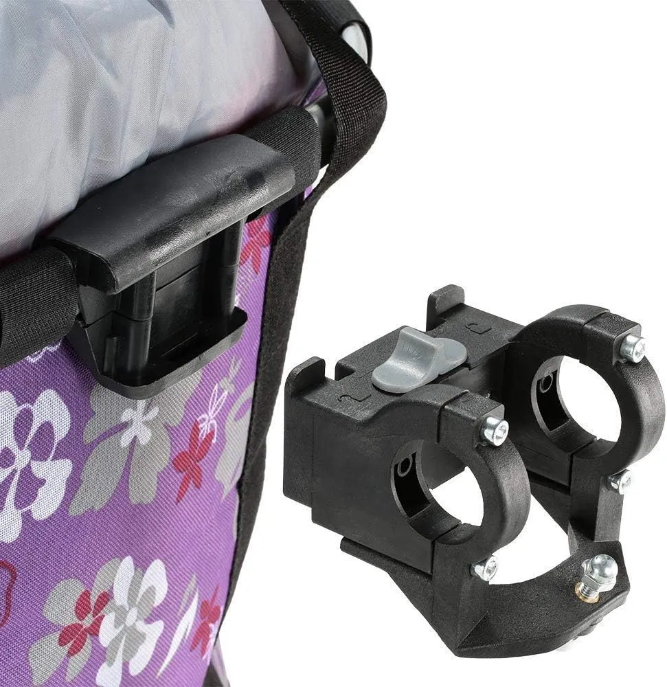 Bike Basket, Small Pets Cat Dog Folding Carrier, Removable Bicycle Handlebar Front Basket, Quick Release and Easy to Install, Detachable Cycling Bag (Purple)