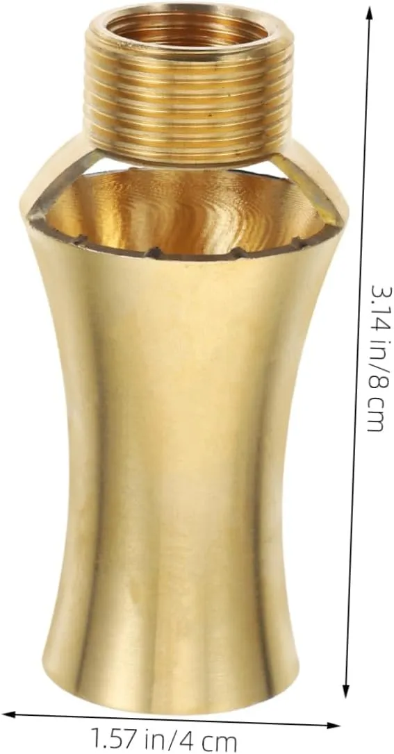 Brass Fountain Spray Head Nozzle for Garden and Rockery Decorations Durable Water Fountain Nozzle Easy Installation for Home and Museum Use Multi Directional Water Flow