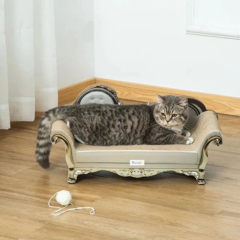 Brown Cat Corrugated Scratching Pad with Catnip