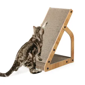 Cat Scratching Board Scratch Pad, Scratcher Corrugated Cardboard Box  for Indoor Cats, Cat Scratching Toys,Cat Sofa Bed