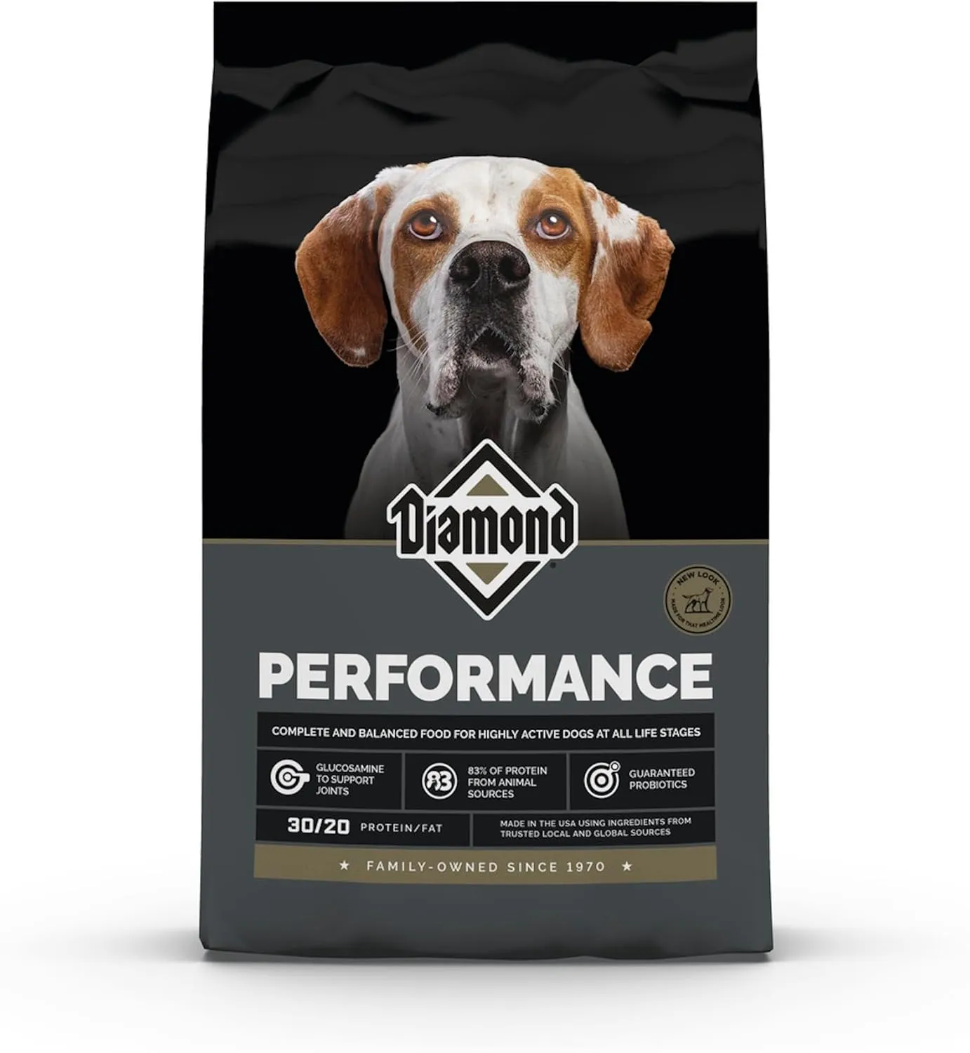 Diamond Performance Recipe with Meat First, High Protein, Grains and No Peas, Lentils, Chickpeas, Potatoes, or Sweet Potatoes