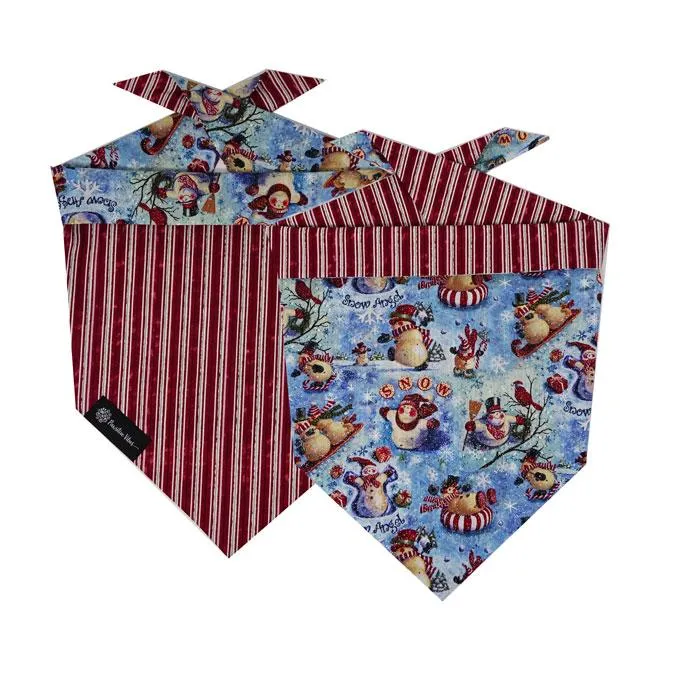 Dog Bandana - Sparkly Snowman