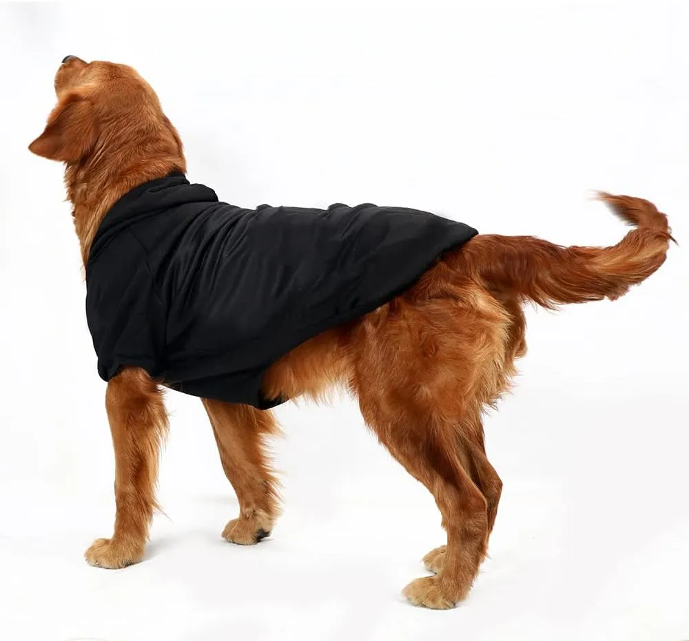 Dog Hoodie - Stylish Outdoor Sports Sweatshirt, Soft and Warm Pet Clothes for Small, Medium and Large Dogs (Black, Medium)