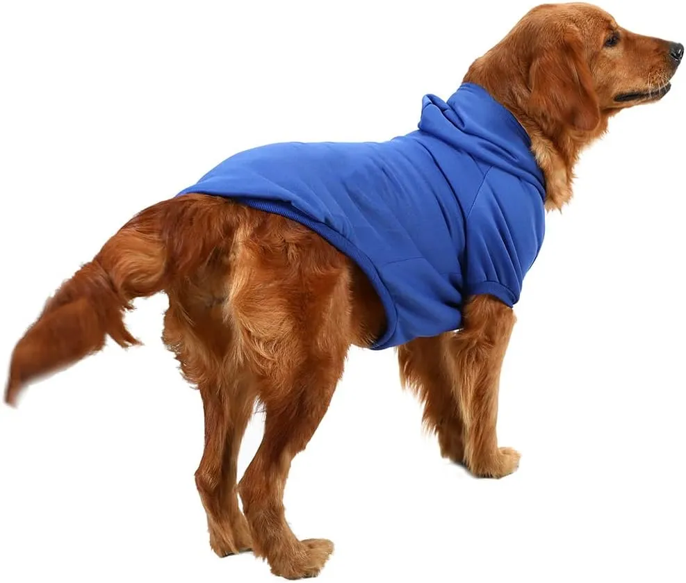 Dog Hoodie - Stylish Outdoor Sports Sweatshirt, Soft and Warm Pet Clothes for Small, Medium and Large Dogs (Blue, Medium)