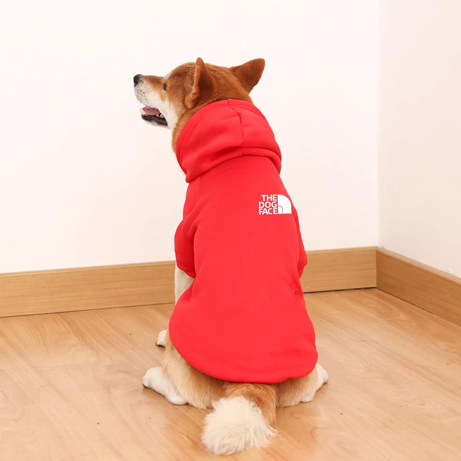 Dog Hoodie - Stylish Outdoor Sports Sweatshirt, Soft and Warm Pet Clothes for Small, Medium and Large Dogs (Red, Medium)