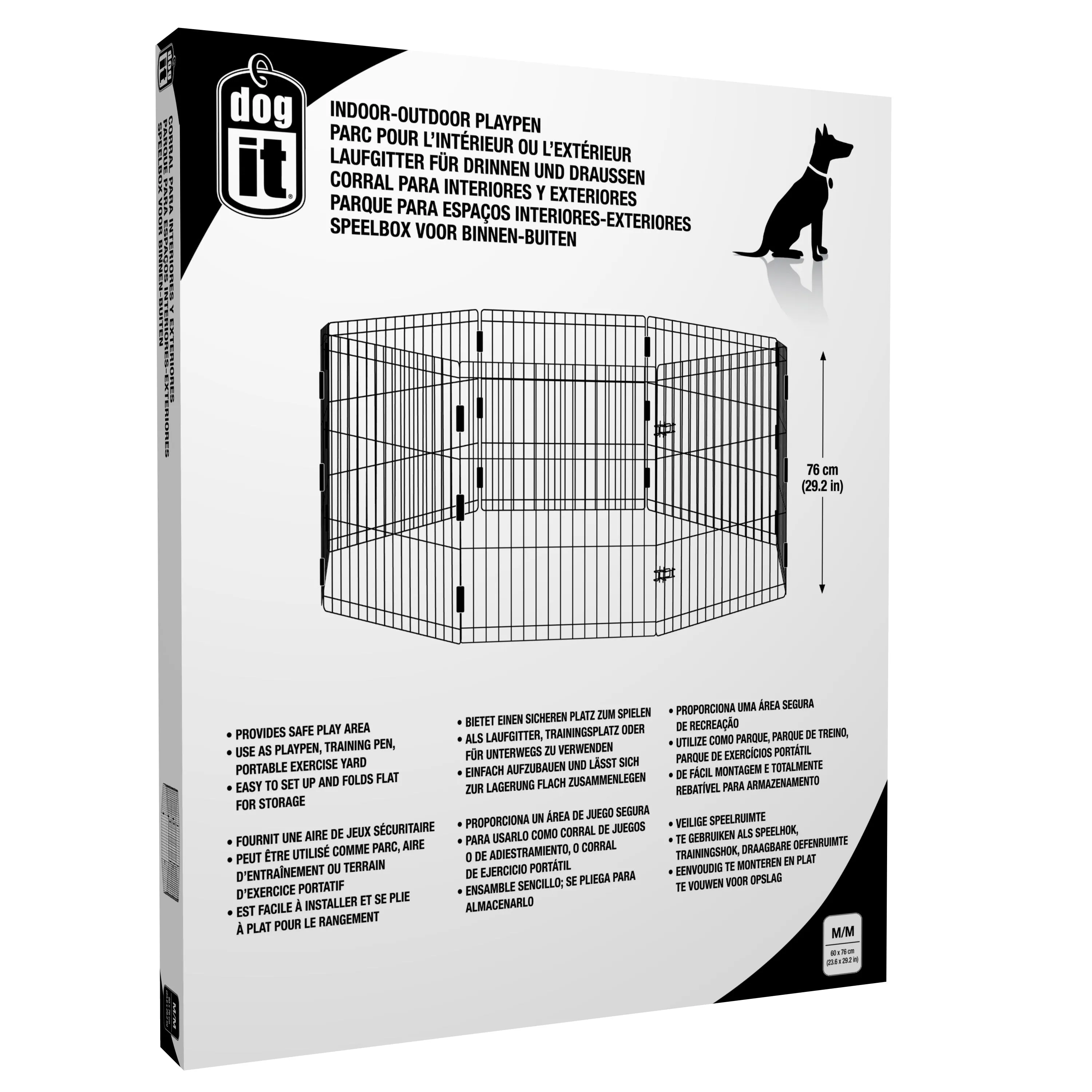 Dogit Outdoor Playpen - Medium - 60 x 76 cm (23.6 x 29.2 in)
