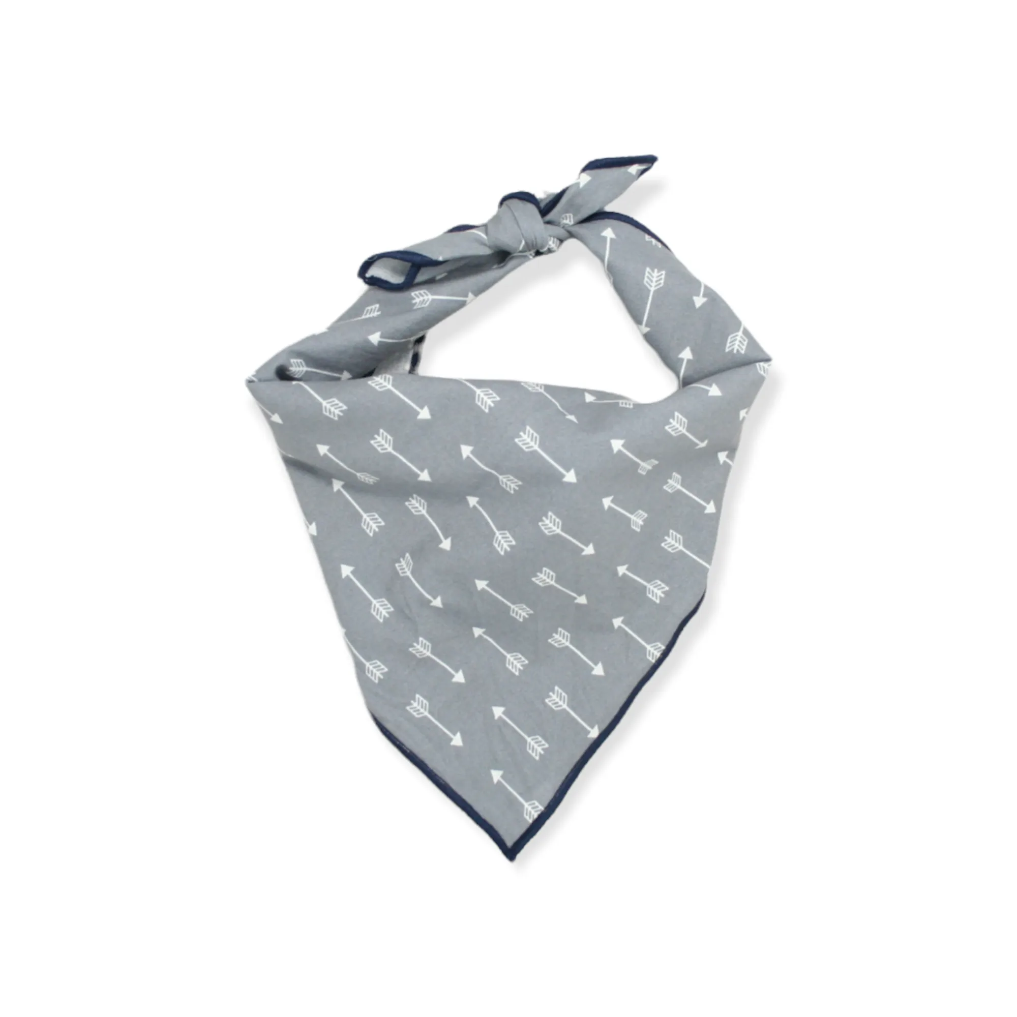 Gray Arrows Dog Bandana