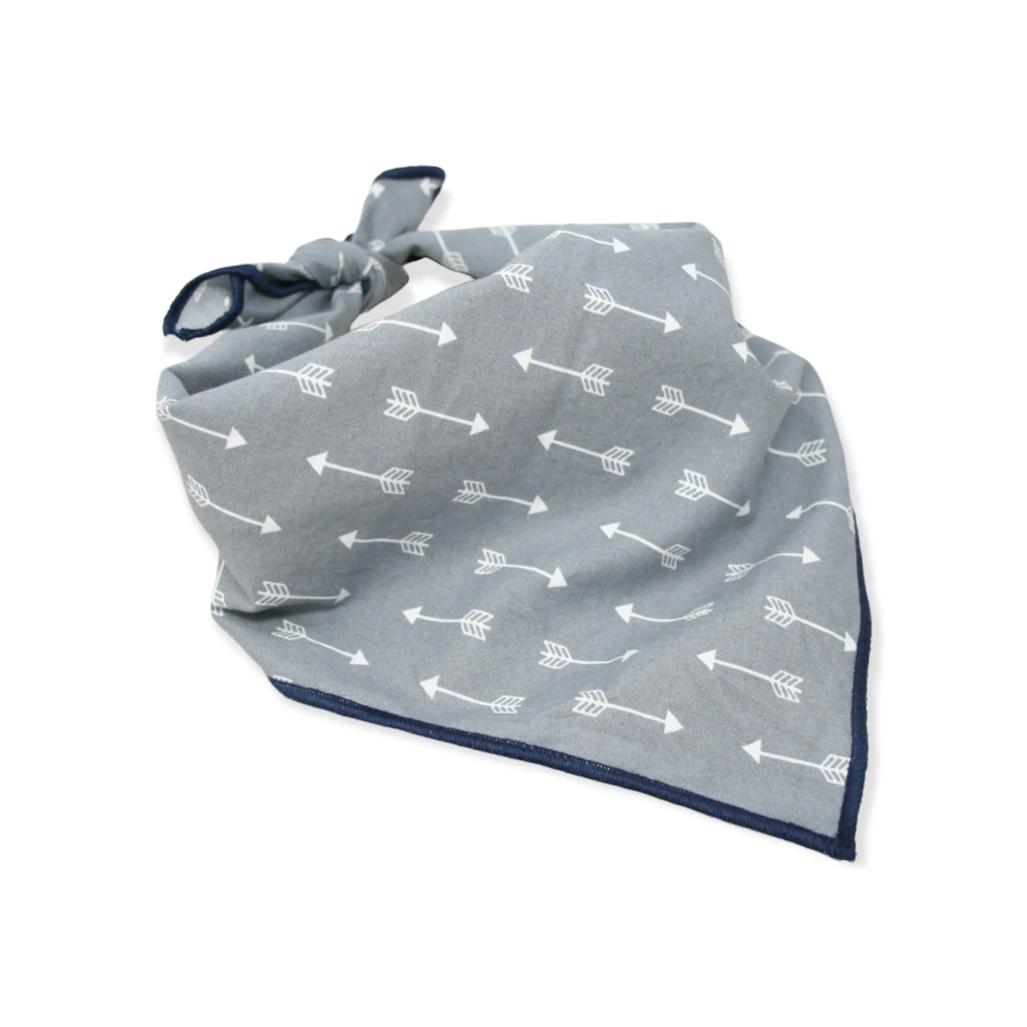 Gray Arrows Dog Bandana