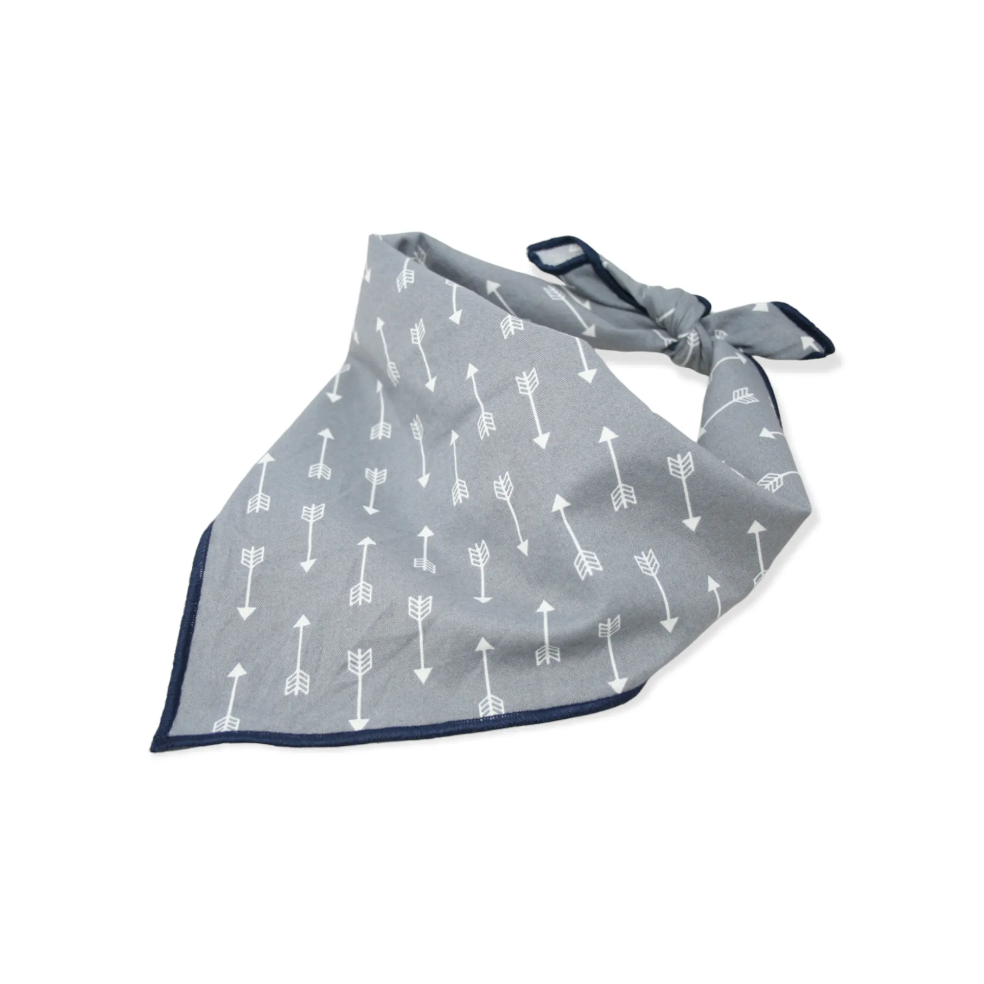 Gray Arrows Dog Bandana