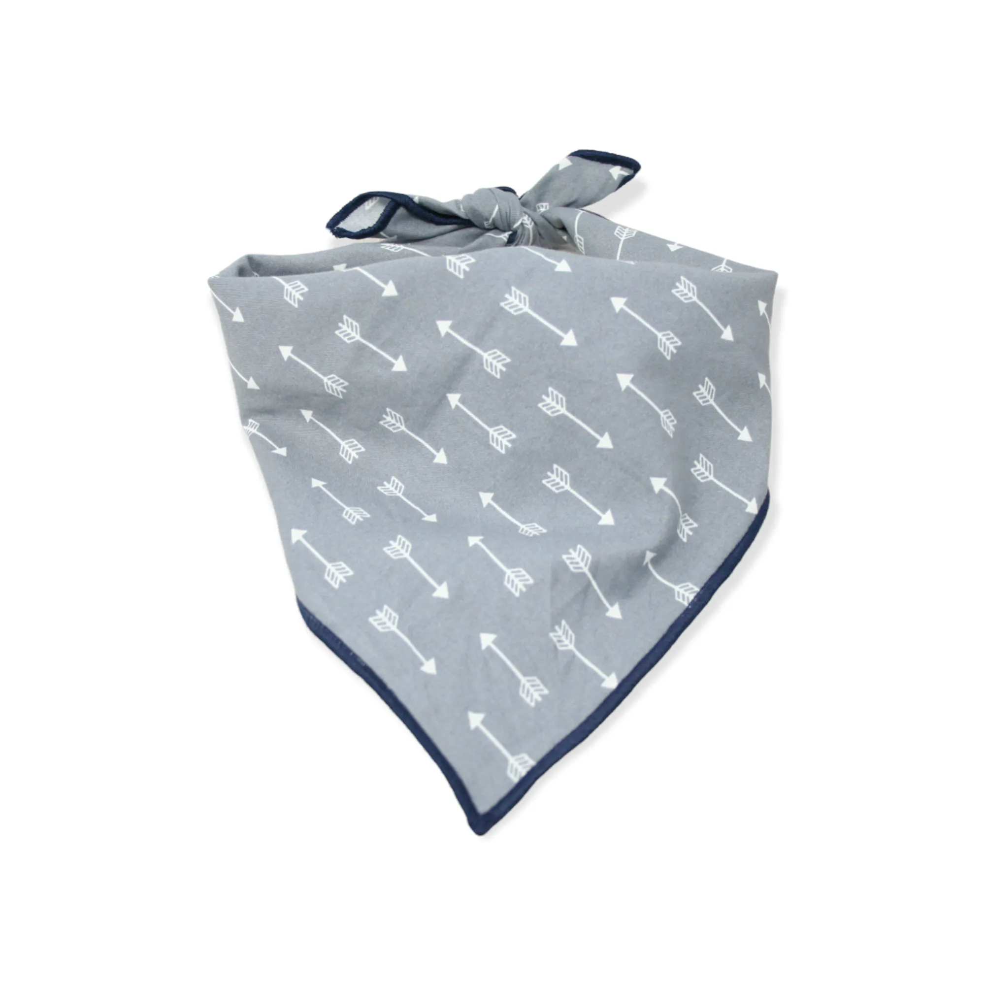 Gray Arrows Dog Bandana