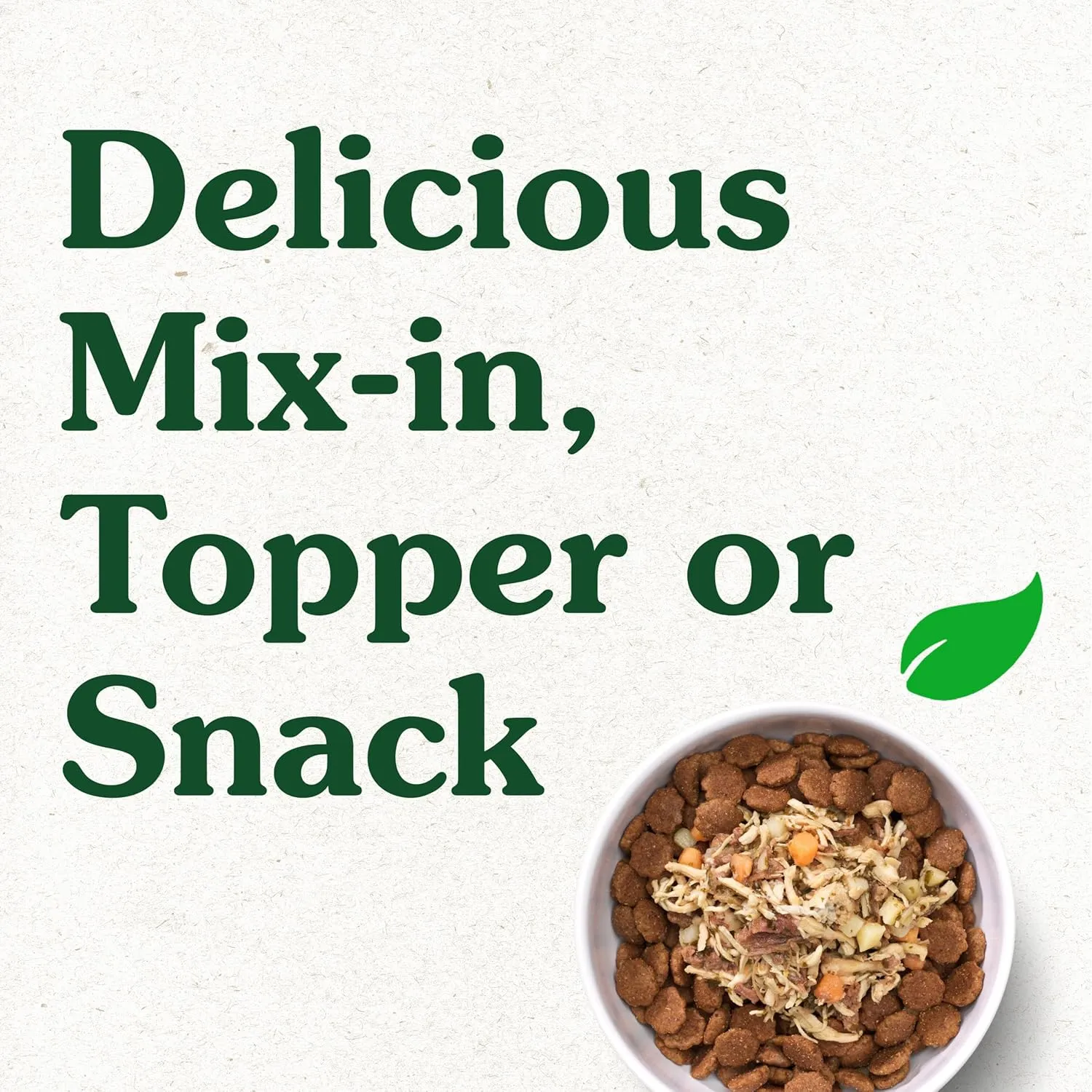 Greenies Smart Topper High Protein Wet Mix-in for Dogs, Chicken, Beef, Sweet Potatoes, Potatoes & Spinach Recipe in Vitabroth Broth- Bone Broth   Vitamins E & B1, 10 Count
