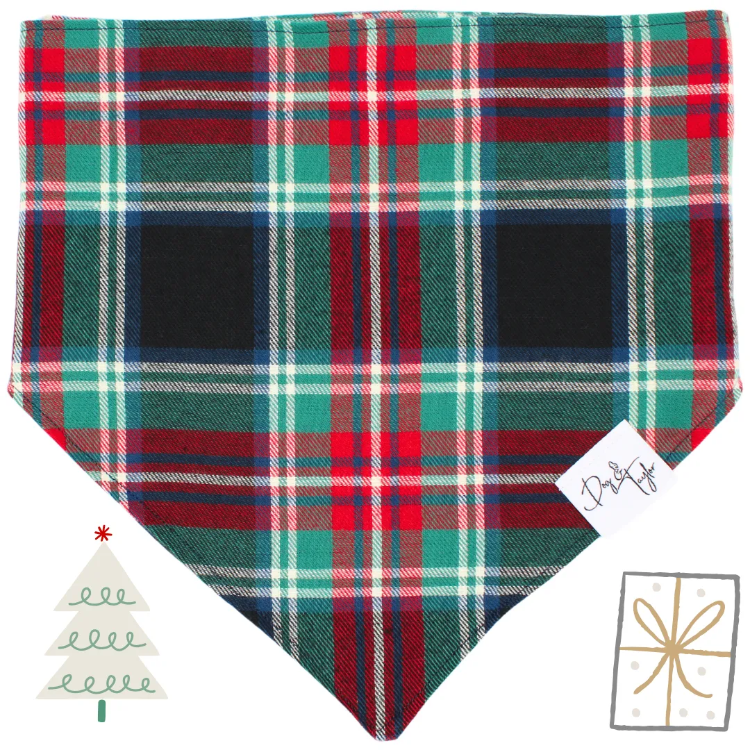 Harvest Tartan Plaid Dog Bandana