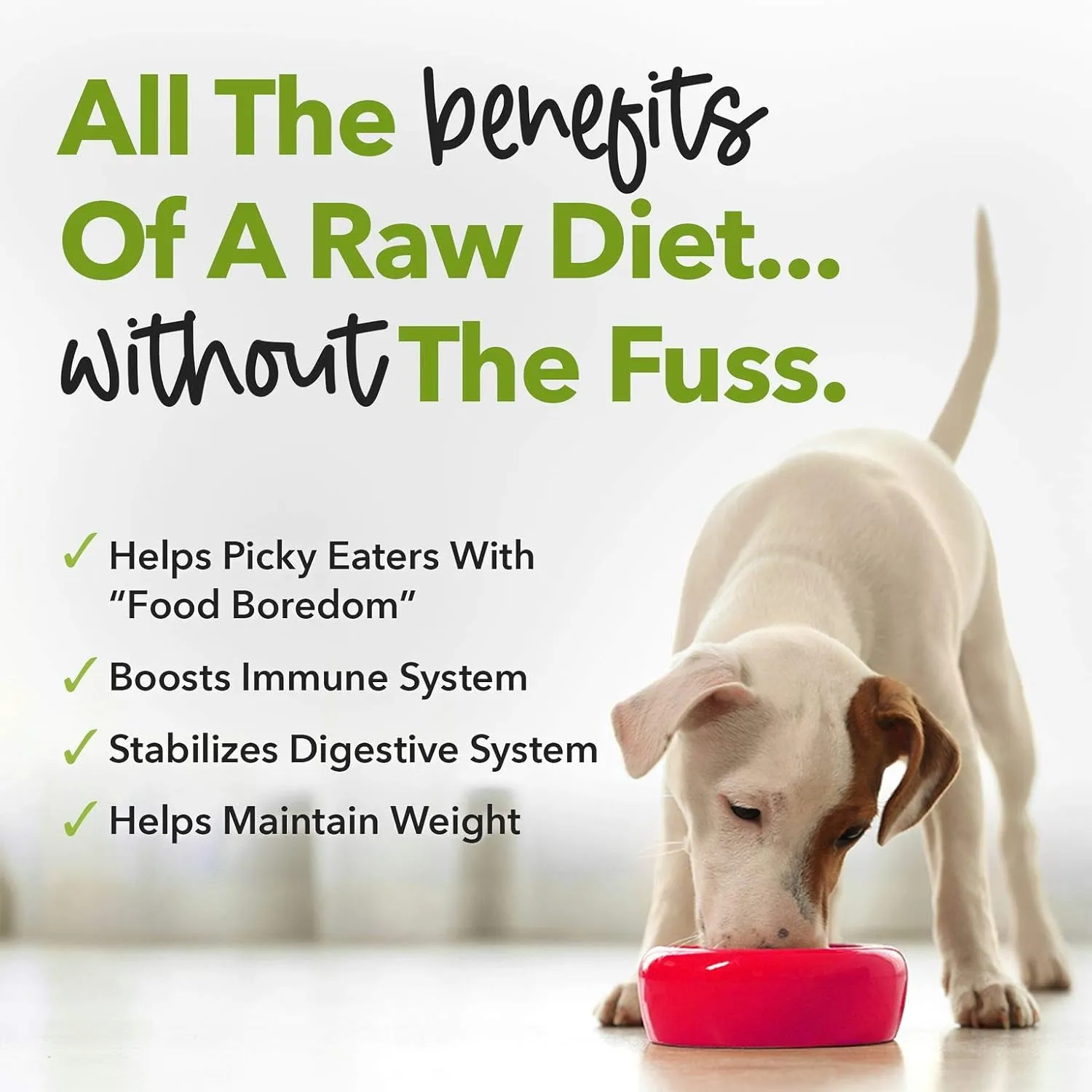 iHeartDogs Dog Food Topper - Freeze-Dried Raw Dog Food Seasoning with Collagen Peptides - Grain Free Superfood Meal Mixer (Chicken, 3 Ounce)