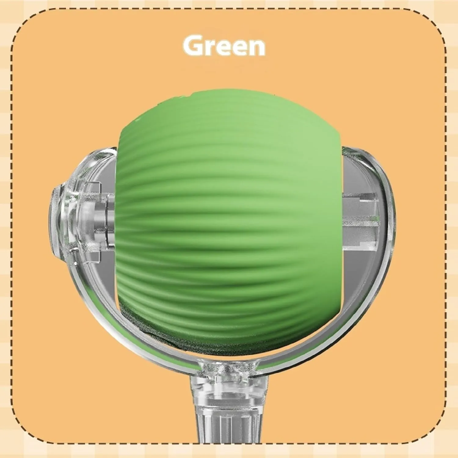 Interactive Cat Toy Ball 2025, Smart Automatic Rolling Ball for Indoor Cats, Fast Moving Mouse Cord Design, Self-Rolling Cat Toy on Carpet, Fun Gift for Kittens & Cats (Green)