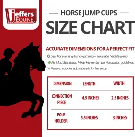 Jeffers Equine Plastic Training Jump Cups for Horses with Pins, Black  Heavy Duty Horse Jump Cups for Training, Arena Obstacles, Hunter Jumper, Equestrian Equipment, Riding Accessories, Set of 2