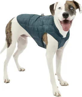 Kurgo Loft Dog Jacket, Reversible Dog Coat, Wear with Harness or Sweater, Water Resistant, Reflective, Winter Coat for Small Dogs (Ink Blue, XS)