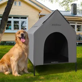 Large Dog House, Weatherproof PVC, Textilene Dog Bed, Easy Clean