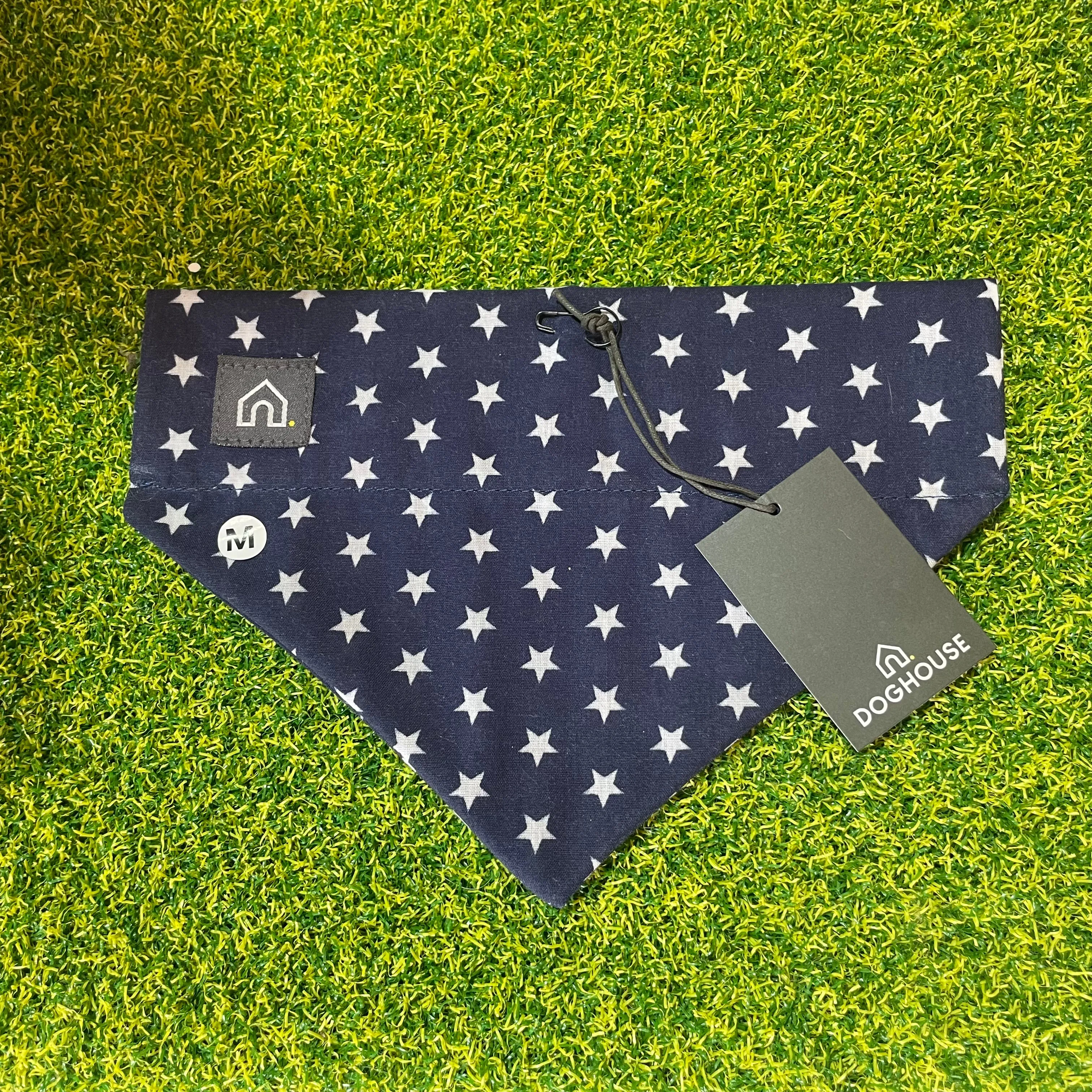 Navy Stars Slip-On Bandana