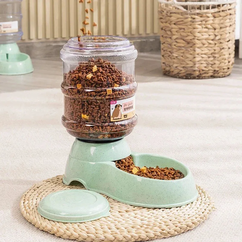 New Pet Automatic Feeding And Drinking Dispenser