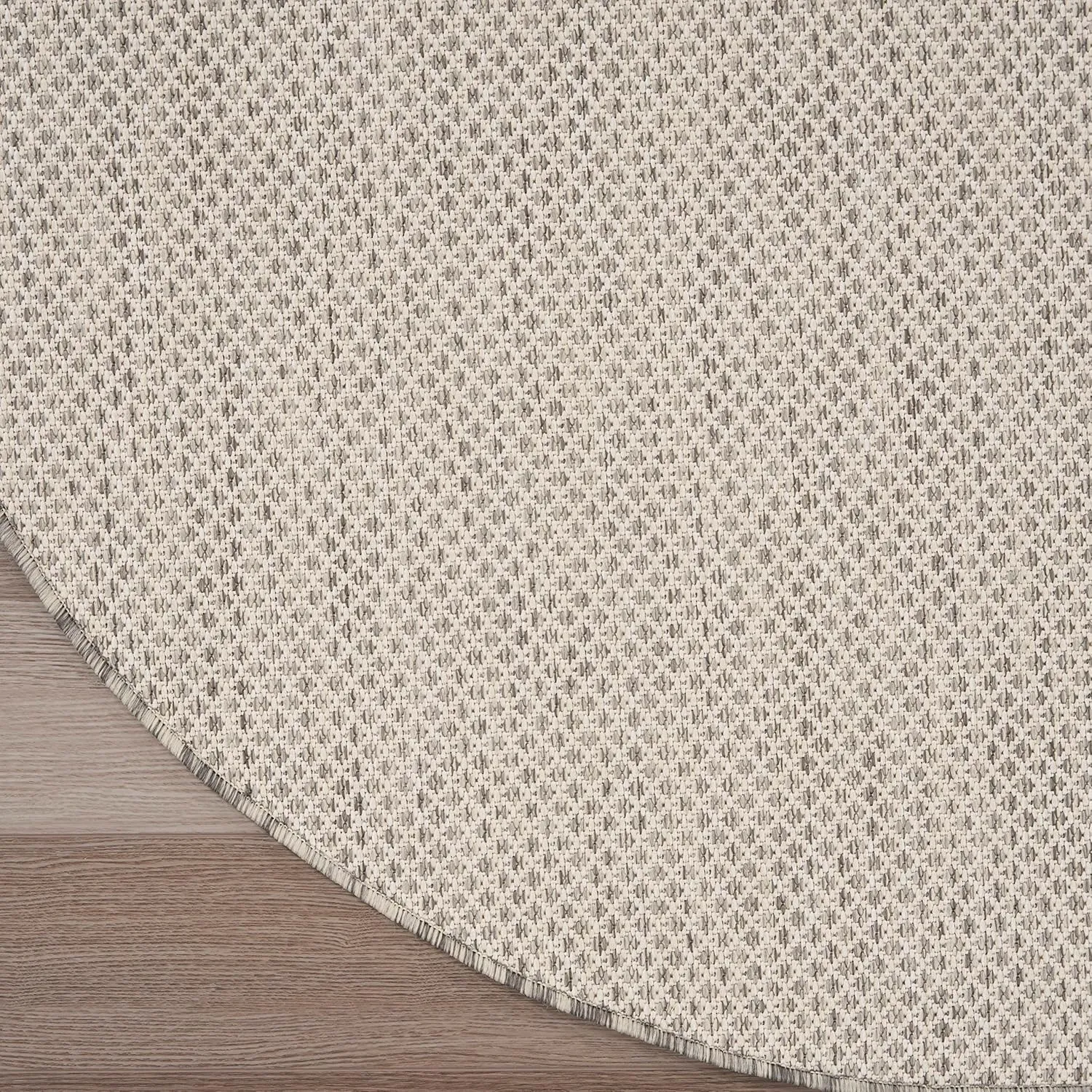 Nourison Courtyard Indoor/Outdoor Ivory Silver 3' x 5' Oval Area Rug, Easy Cleaning, Non Shedding, Bed Room, Living Room, Dining Room, Backyard, Deck, Patio (3x5)
