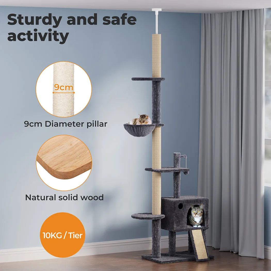 PaWz Floor-to-Ceiling Cat Tree Scratching Condo