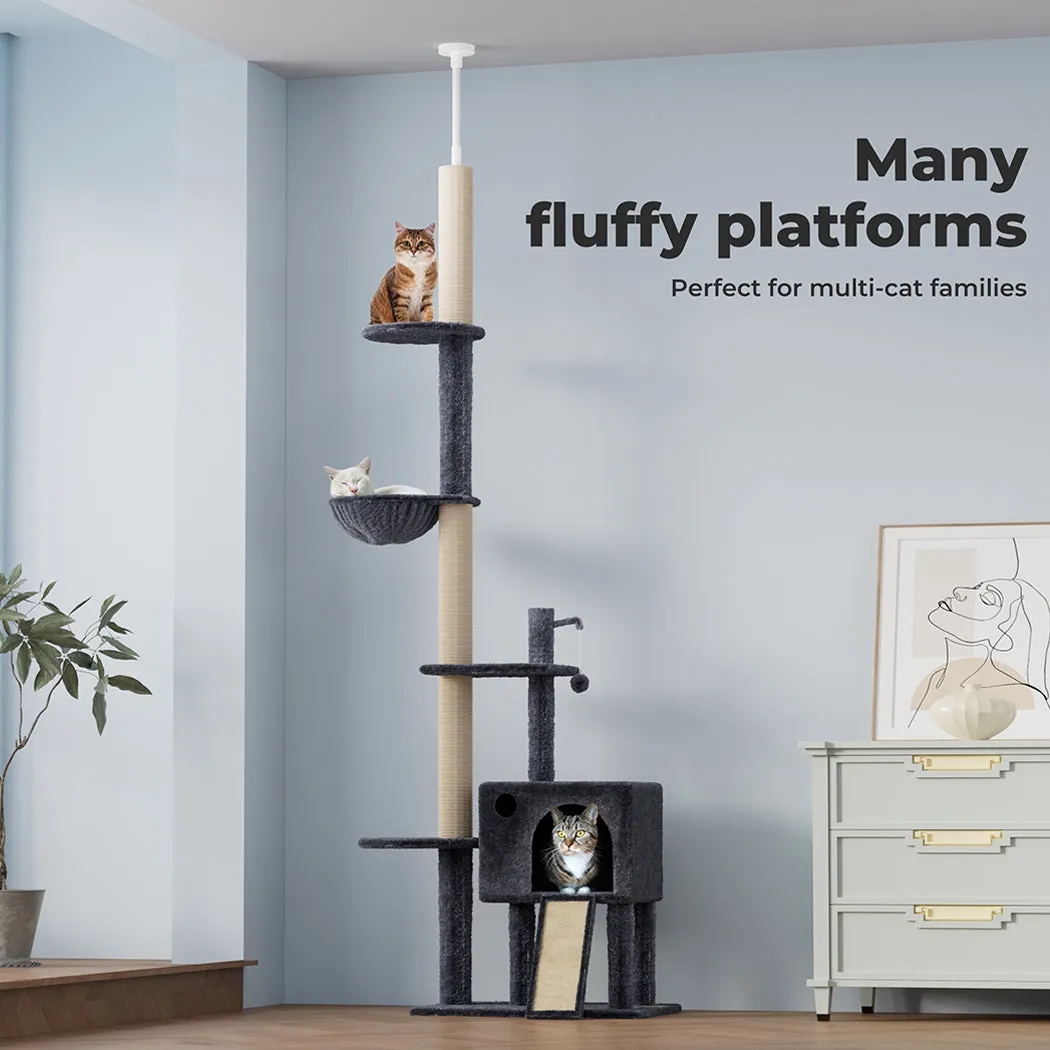 PaWz Floor-to-Ceiling Cat Tree Scratching Condo