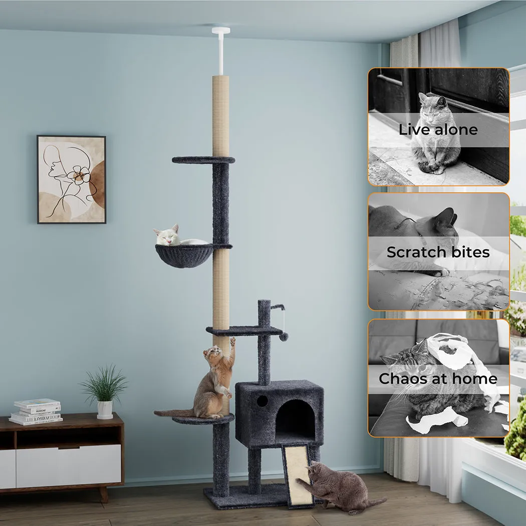 PaWz Floor-to-Ceiling Cat Tree Scratching Condo