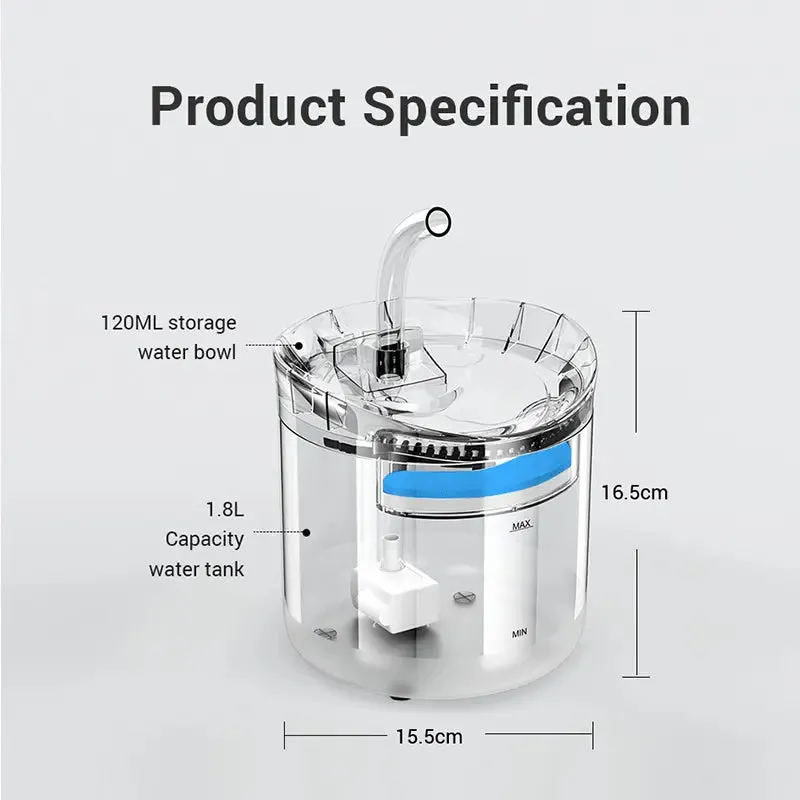 PBF0008 Automatic Cat Water Dispenser - Smart Constant Temperature Kitten Drinking Fountain