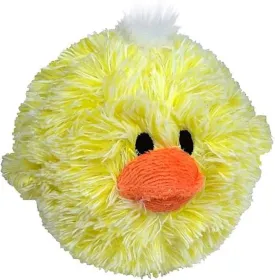 Pet Lou Dog 4 Inch EZ Squeaky Chick, Beige, Small, for All Breed Sizes