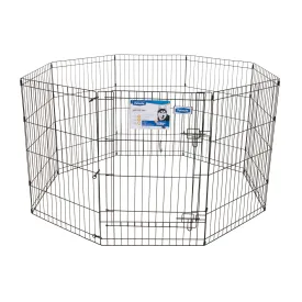 Petmate Exercise Pen with Door - Black - 36 in