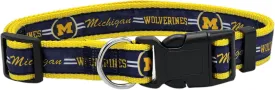 Pets First Collegiate Pet Accessories, Dog Collar, Michigan Wolverines, Small