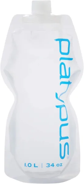 Platypus SoftBottle Collapsible Backpacking Water Bottle with Closure Cap