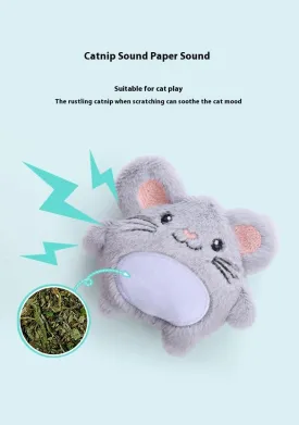 Plush Catnip Cat Toy Set, Large Variety of Adorable Shapes, Interactive & Self-Entertaining Cat Toys with Crinkle Sound for Indoor Cats (A33)
