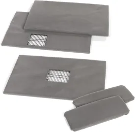 Prevue Pet Products Ferret Cage Plush Fitted Grille and Platform Cover Set, Gray, 30.0" L x 20.0" W x 0.5" Th