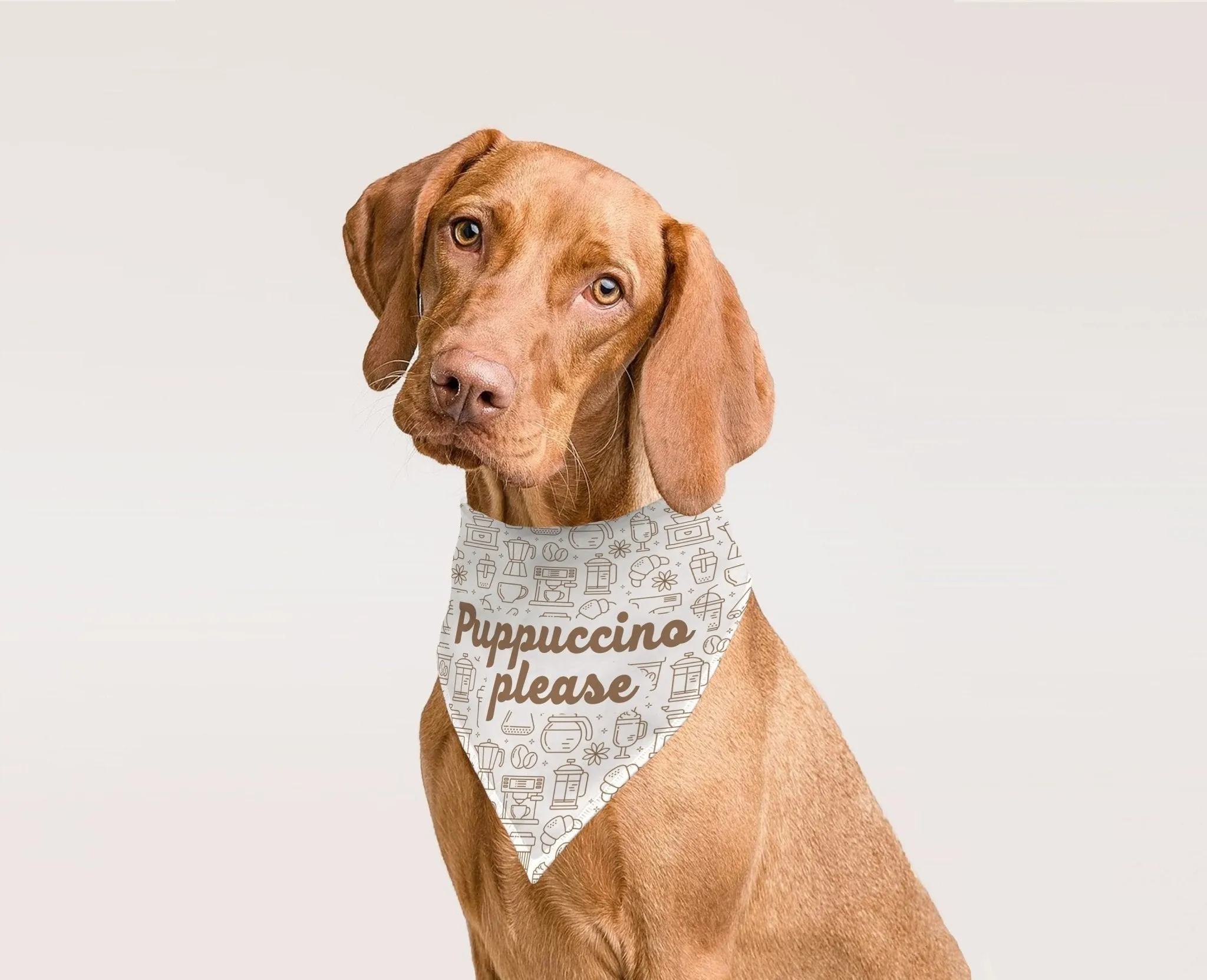 Puppuccino Please Funny Dog Bandana