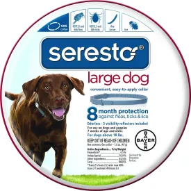 Seresto Flea & Tick Collar for Large Dogs 18  lb.