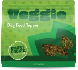 Smart Cookie Natural Dog Food Topper - Veggie - Dog Meal Mixer for All Ages - Vegan Food Topper for Picky Eaters and Boosting Nutrition - Non GMO, Made in The USA - 15 oz Bag (30 Day Supply)